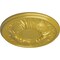 Ekena Millwork Wakefield Ceiling Medallion (Fits Canopies up to 3 5/8"), Hnd-Painted Rich Gold, 11 3/4"OD x 1 1/4"P CM11WARGS - alternate 5